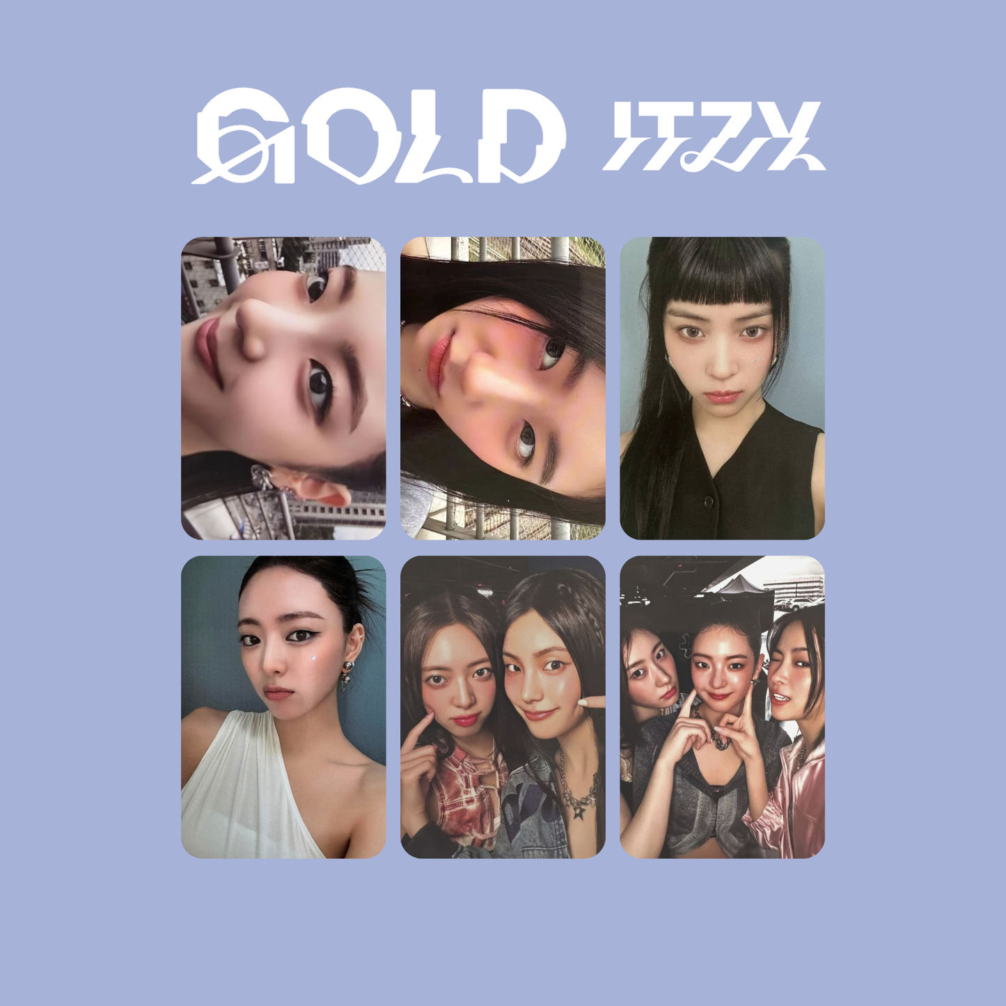 ITZY - GOLD STANDARD VER. OFFICIAL PHOTOCARD + PRE- ORDER BENEFIT OFFICIAL PHOTOCARDS