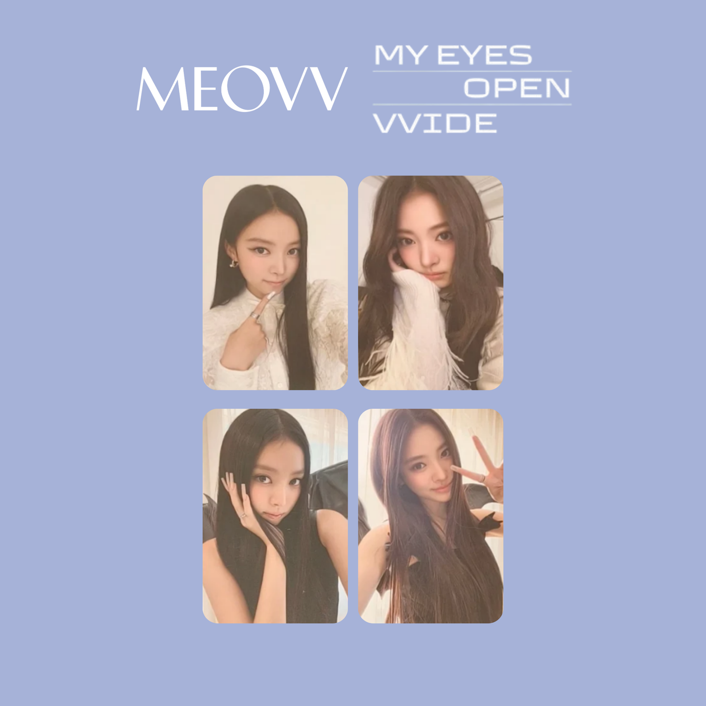 MEOVV - MY EYES OPEN VVIDE PHOTOBOOK VER. OFFICIAL PHOTOCARDS