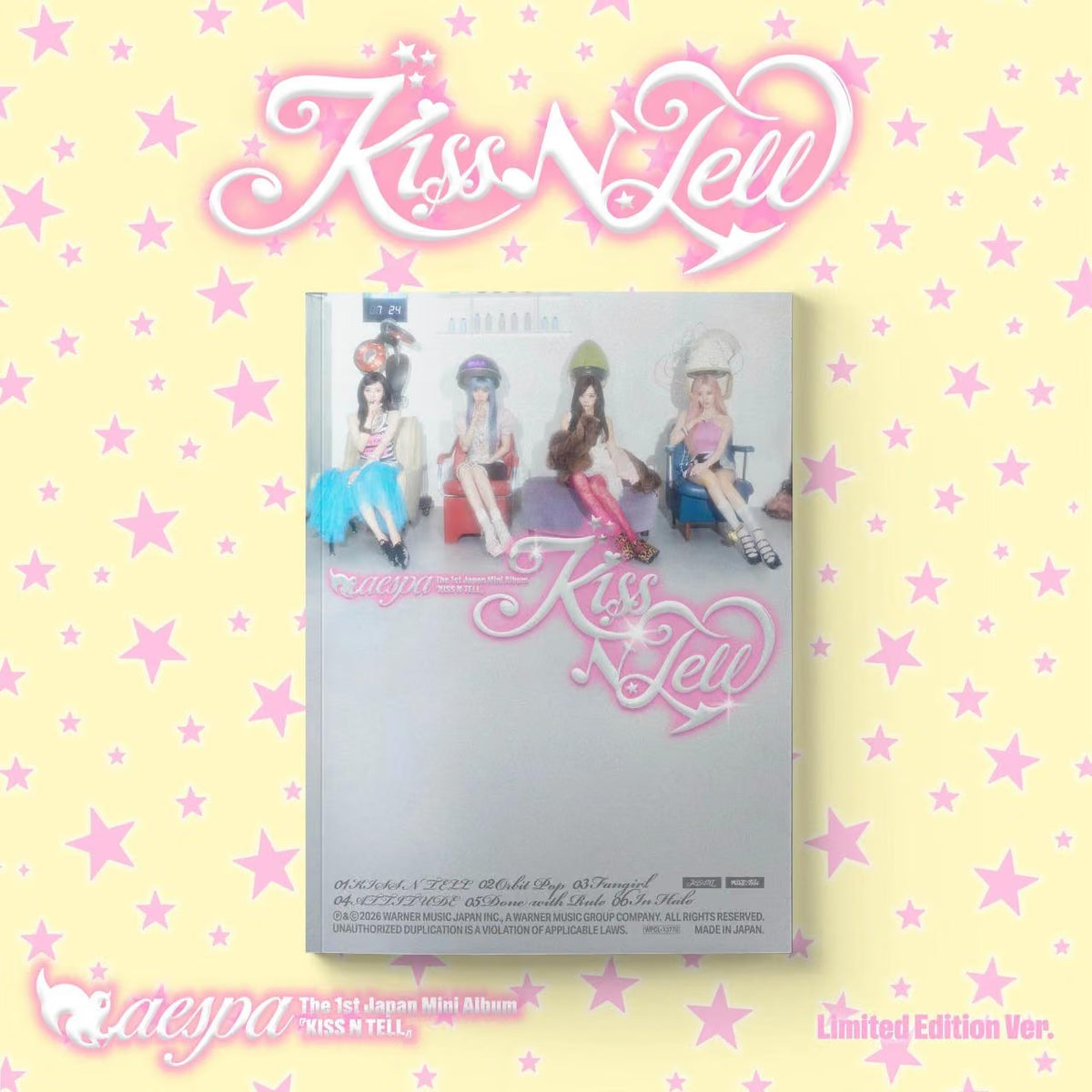 AESPA - [KISS N TELL] 1ST JAPAN MINI ALBUM (LIMITED VER.)