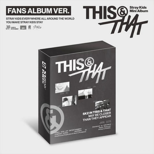 [PRE-ORDER] STRAY KIDS - THIS & THAT (FANS ALBUM VER.) + SOUNDWAVE GIFT